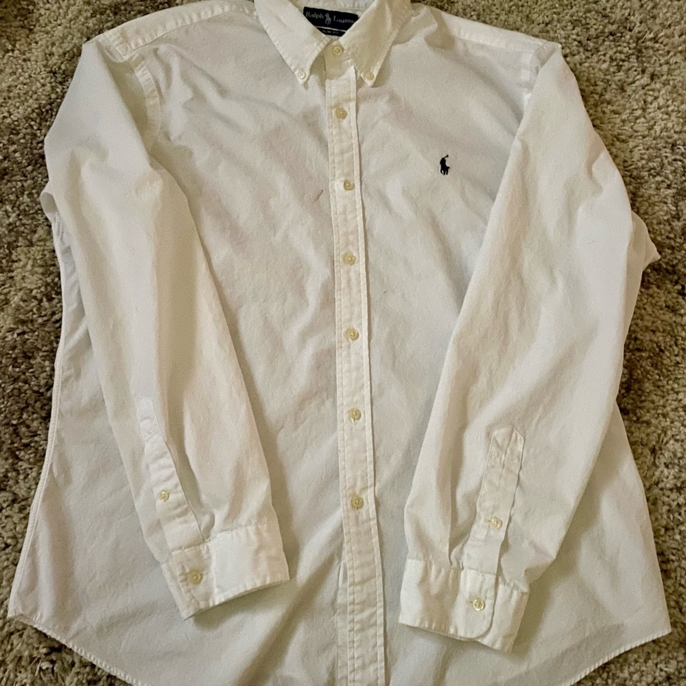 Ralph Lauren White Button Down Shirt